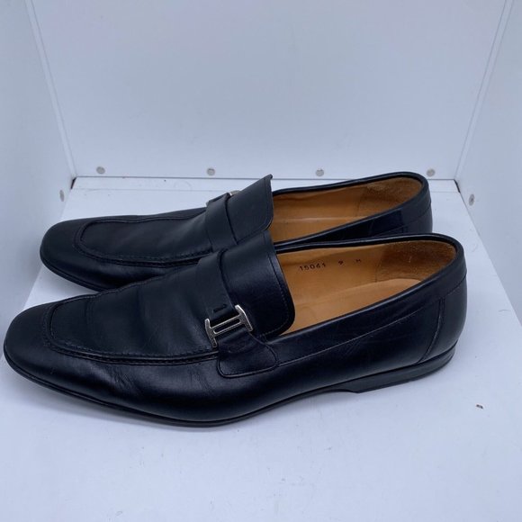 MAGNANNI Men\'s  Black Leather LINO Loafers Shoes 15061 Size 9 M Made in Spain main image 13